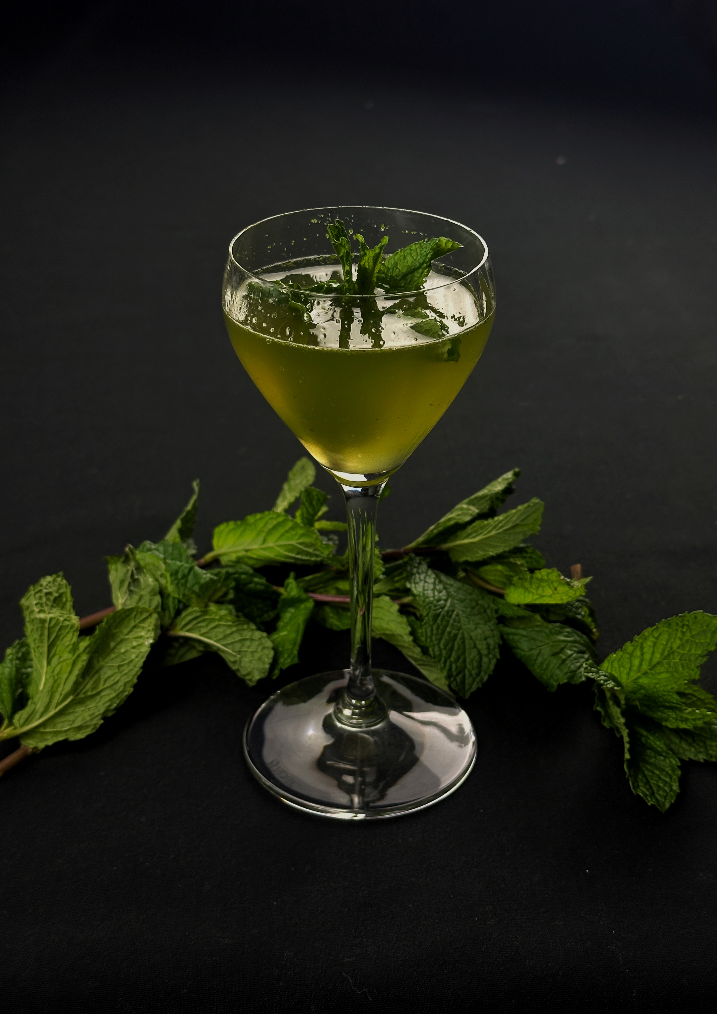 Signature cocktail close-up